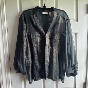 NWT - Chico's - Eleesia Button Up Top - Size L (Chico's 2)